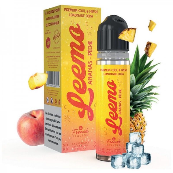 E liquide LEEMO Ananas Pêche 60ml - Le French Liquide Le French Liquide