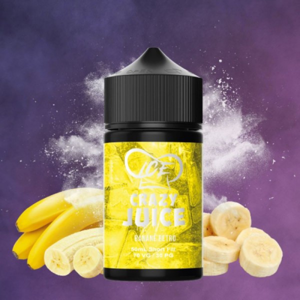 E liquide MUKK MUKK Banane Retro 50ml - ICE CRAZY JUICE MUKK MUKK