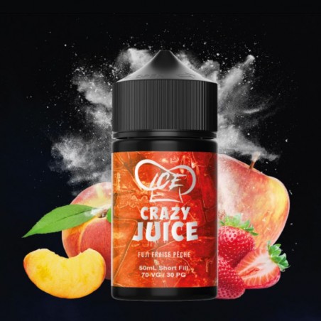 E liquide MUKK MUKK Fuji Fraise Pêche 50ml - CRAZY JUICE MUKK MUKK