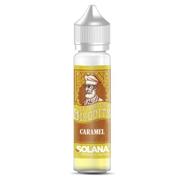 E liquide FABRIQUE A BISCUITS Caramel by SOLANA 50ml Solana - La Fabrique à Biscuits