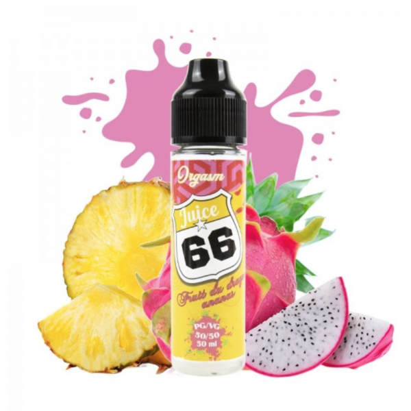 E-Liquide JUICE 66 Fruit du Dragon Ananas 50ml - ORGASM Juice 66