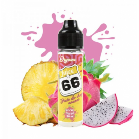 E-Liquide JUICE 66 Fruit du Dragon Ananas 50ml - ORGASM Juice 66