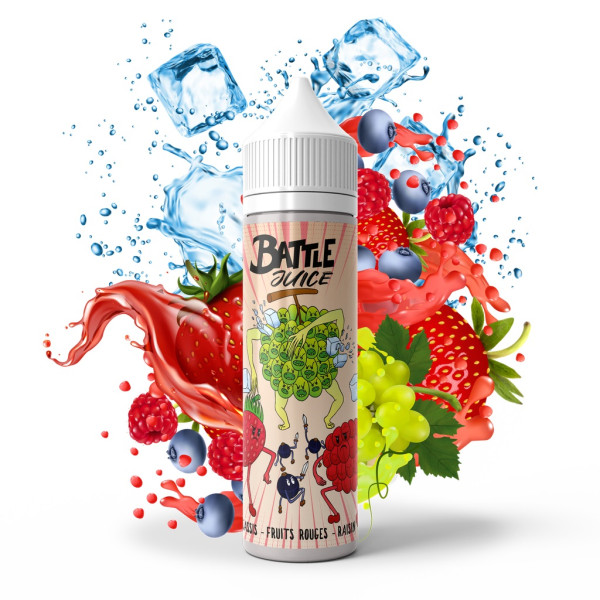 E Liquide BATTLE JUICE Cassis Fruits Rouges Raisin 50ml Bobble