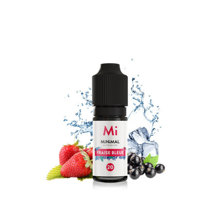 E Liquide MINIMAL Fraise Bleue 10ml aux Sels de Nicotine Minimal