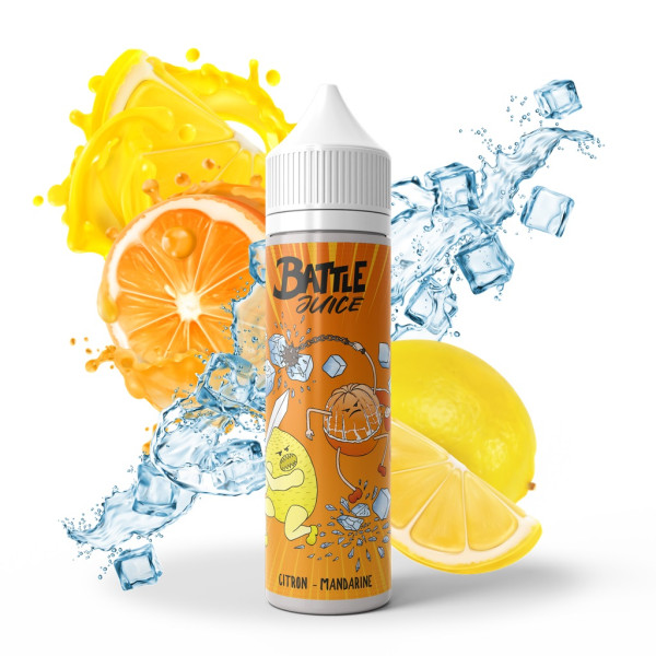 E Liquide BATTLE JUICE Citron Mandarine 50ml Bobble