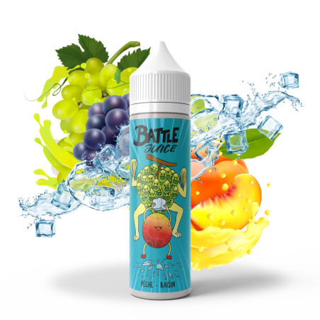 E Liquide BATTLE JUICE Pêche Raisin 50ml Bobble