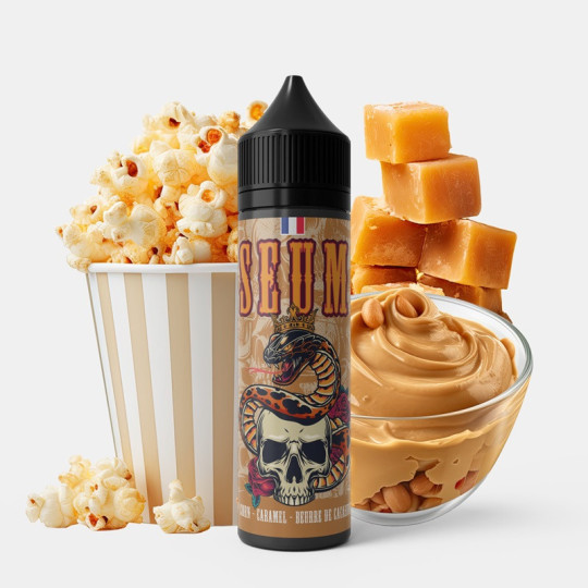 E Liquide SEUM Pop Corn Caramel Beurre de Cacahuète - By BOBBLE