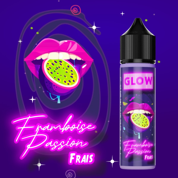 E liquide Glow Framboise Passion Frais 50ml - SOLANA Solana