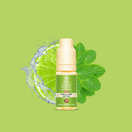 E liquide Le Pod Liquide Citron Vert Menthe 10ml - PULP Pulp