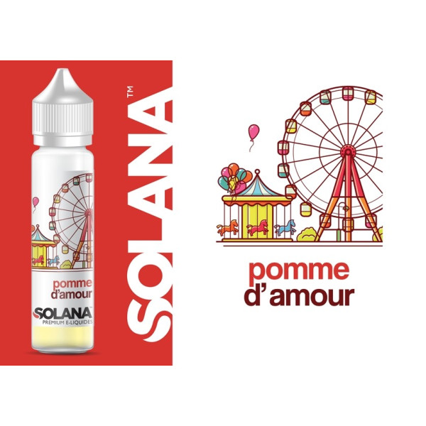 E liquide SOLANA Pomme d'Amour 50ml Solana