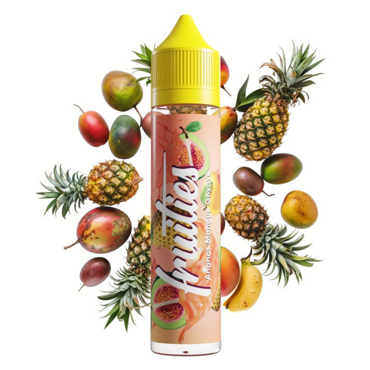 E Liquide FRUITIES Ananas Mangue Goyave 50ml - By BOBBLE Bobble