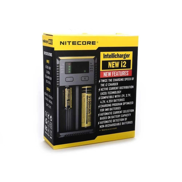 Chargeur NITECORE New I2 pour 2 accus Nitecore
