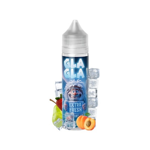 E Liquide GLAGLA! EXTRA FRESH Poire Abricot Fraise 50ml - O'JLAB