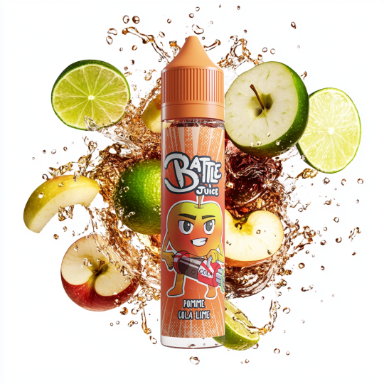 E Liquide BATTLE JUICE Pomme Cola Lime 50ml - By BOBBLE