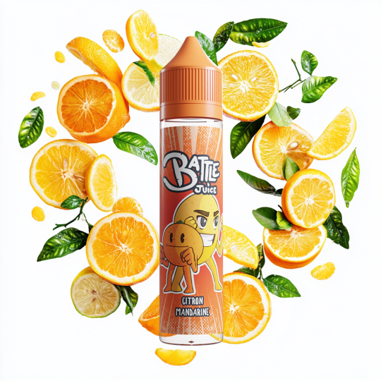 E Liquide BATTLE JUICE Citron Mandarine 50ml - By BOBBLE