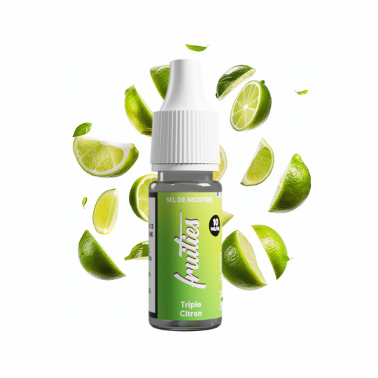 E Liquide FRUITIES Triple Citron 10ml - Sels de Nicotine - By BOBBLE