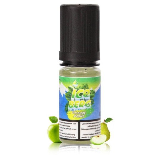 E-liquide ICEBERG Pomme Poire 10ml - O'JLAB | Sels de nicotine