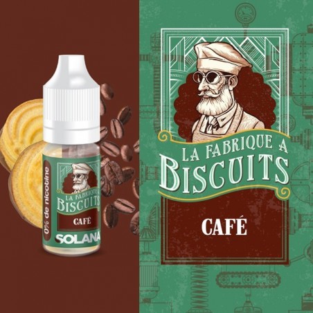 E liquide FABRIQUE A BISCUITS Café by SOLANA 10ml Solana - La Fabrique à Biscuits